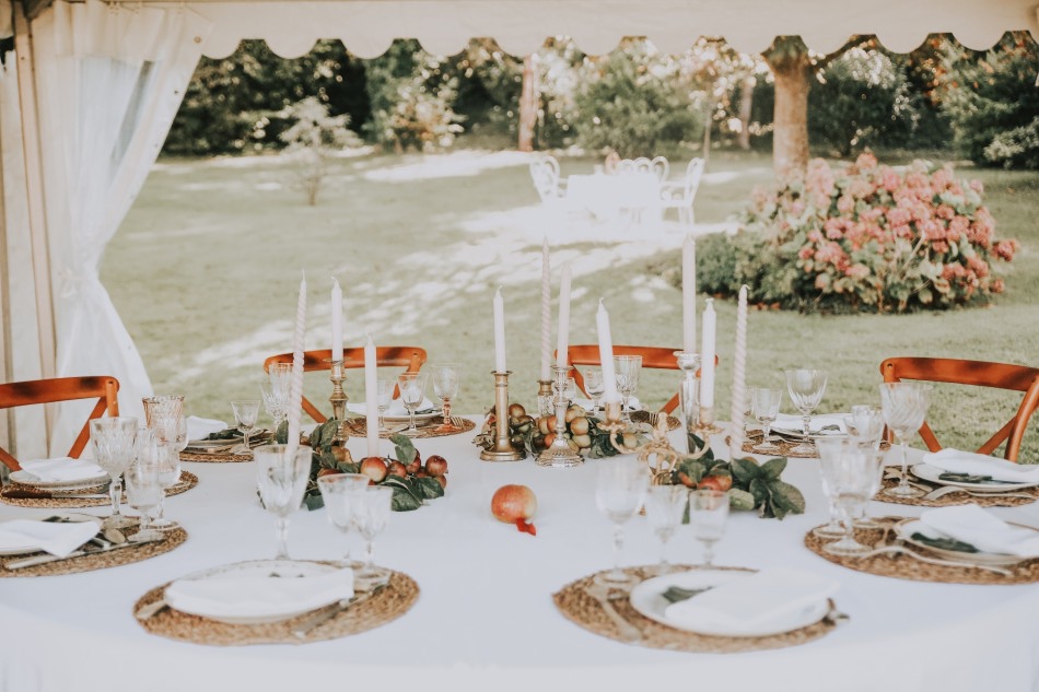 decoration de table du mariage champetre